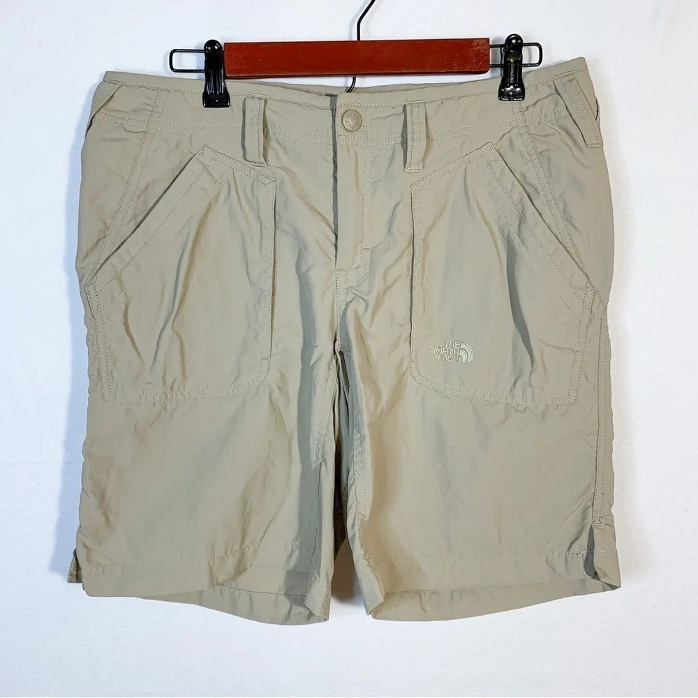 The North Face Long Khaki Nylon Hiking Shorts